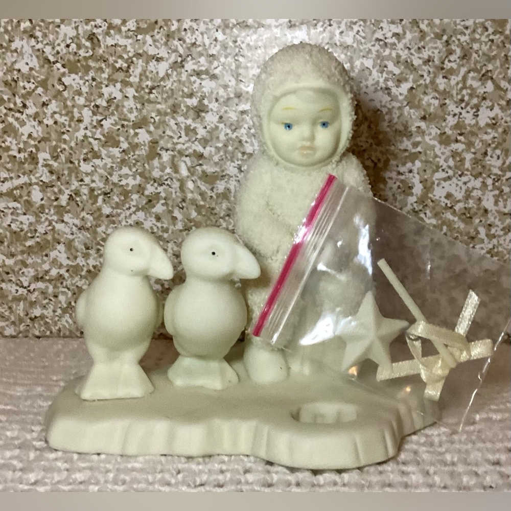 Snowbabies Department56 “Fishing For Dreams”  Figurine 1991